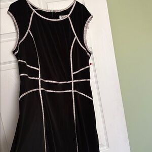 Little Black Dress With Silver Detailing